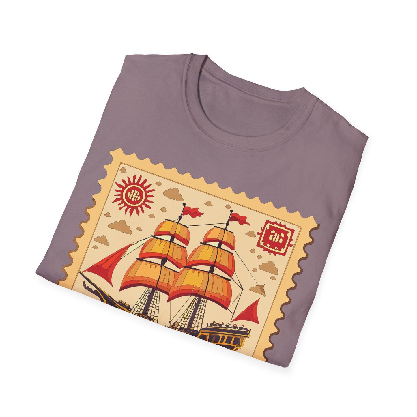 Ship T Shirts Frigate Vessel Tee Unisex Softstyle Gildan 64000 100 Percent Ring Spun Cotton