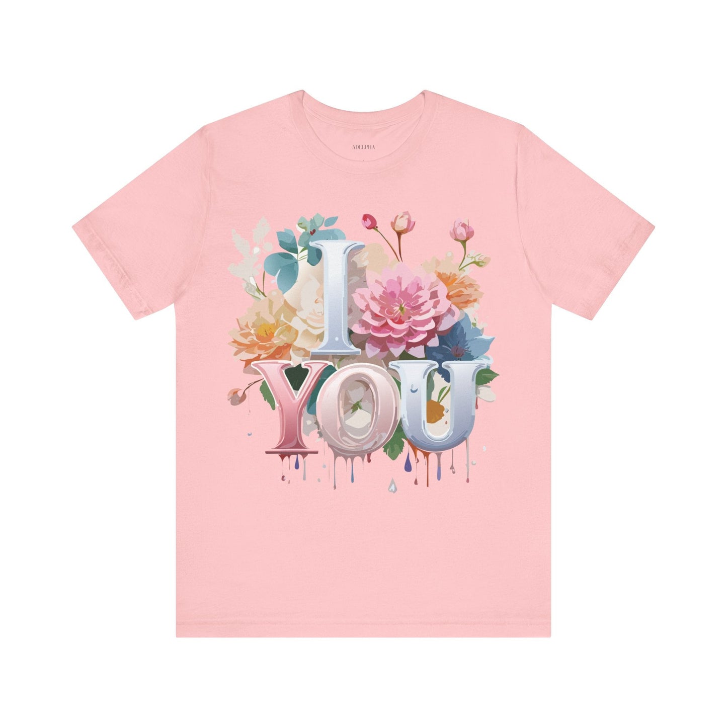 Valentine Day Graphic Unisex 100 Cotton Vintage Artwork with Love and Flower Design Tee 8