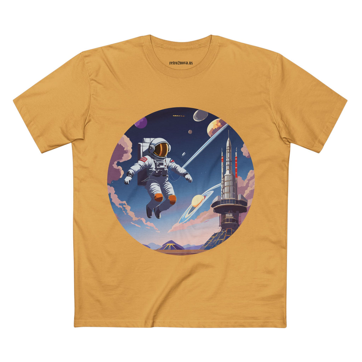 Cosmos Astronaut Graphic Tee Staple Unisex 100 Cotton Tee Shirt - CS-30