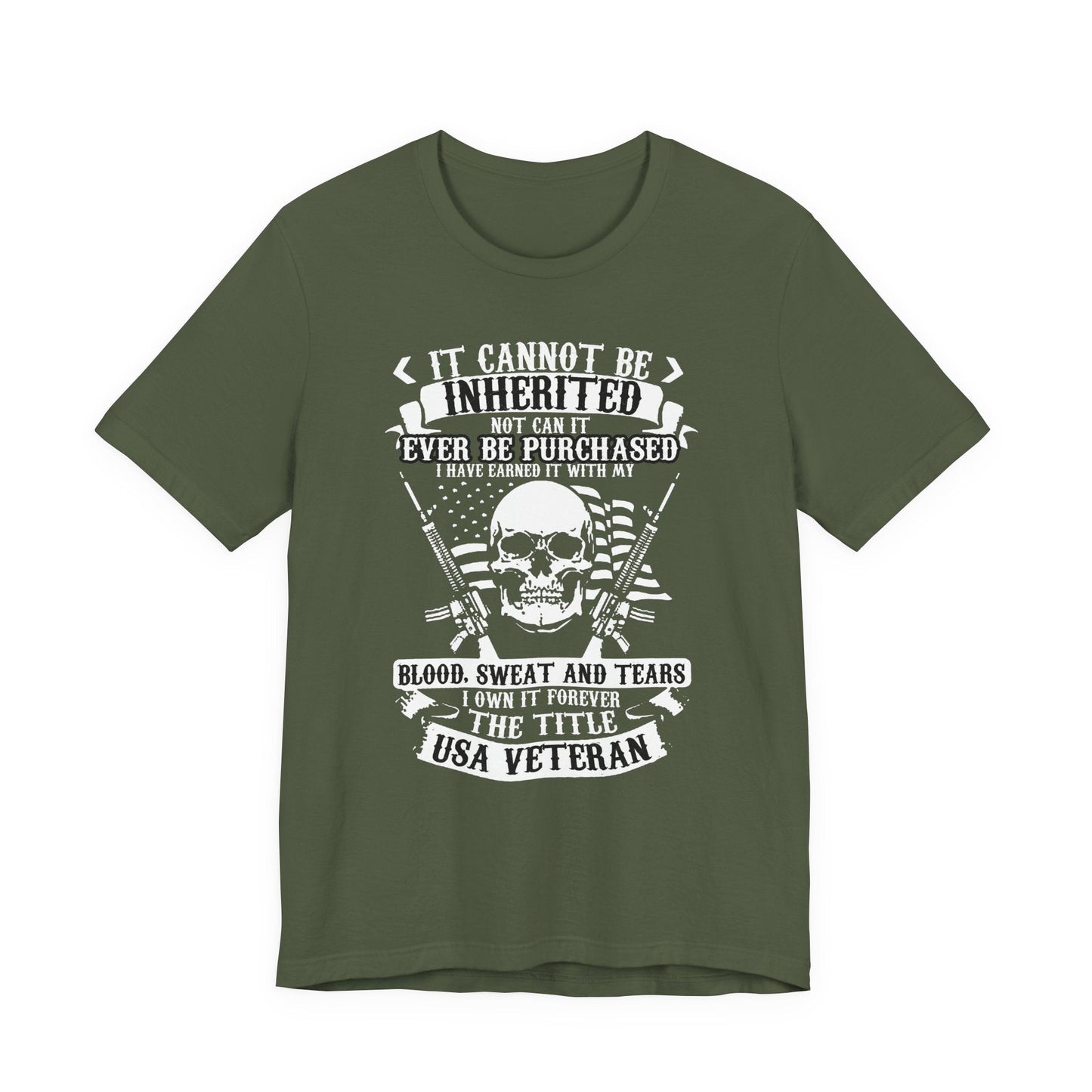 Army Veteran Patriotic Graphic Design Unisex Cotton T-Shirt v54