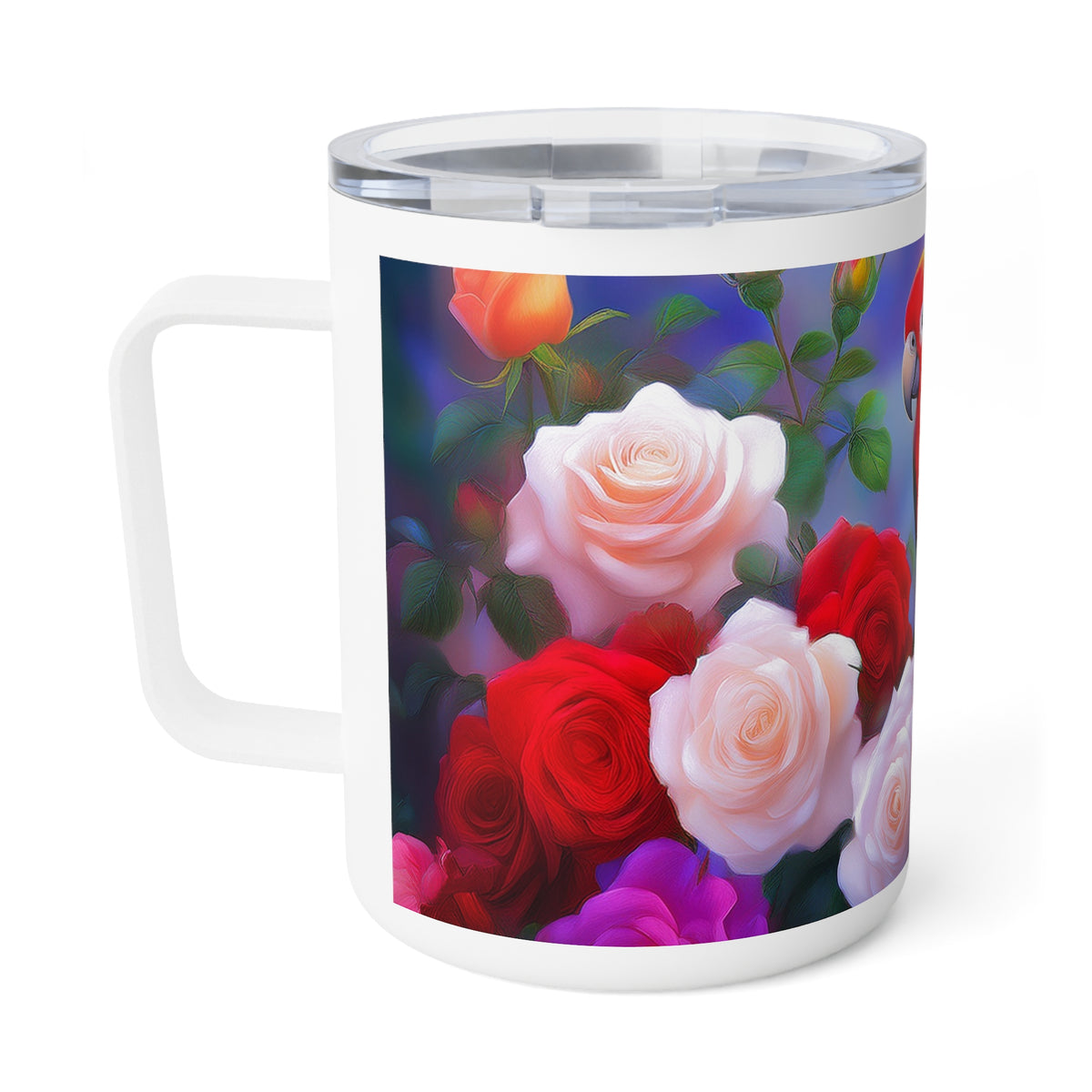 23 Art Design Insulated Coffee Mug Clear Lid 10oz Insulated Coffee Mug 10oz