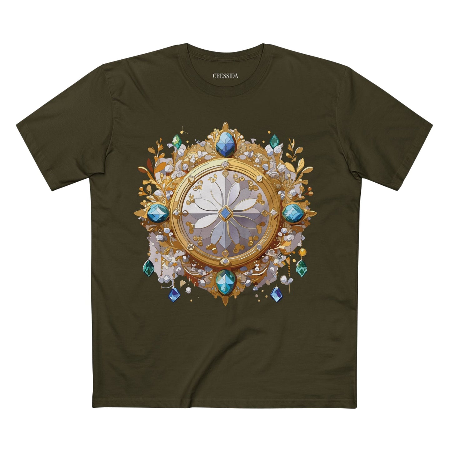 Medallion Graphic T-Shirt Unisex 100 Cotton With Gold Art Design Medal Tee 13