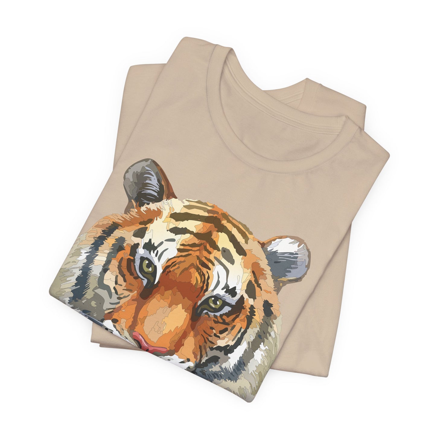 Unisex Tiger Tee, Animal Shirt, Tee Shirt with Tiger, Safari T-Shirt, Animal Tees, Big Cat Shirt, Safari T-Shirt 4