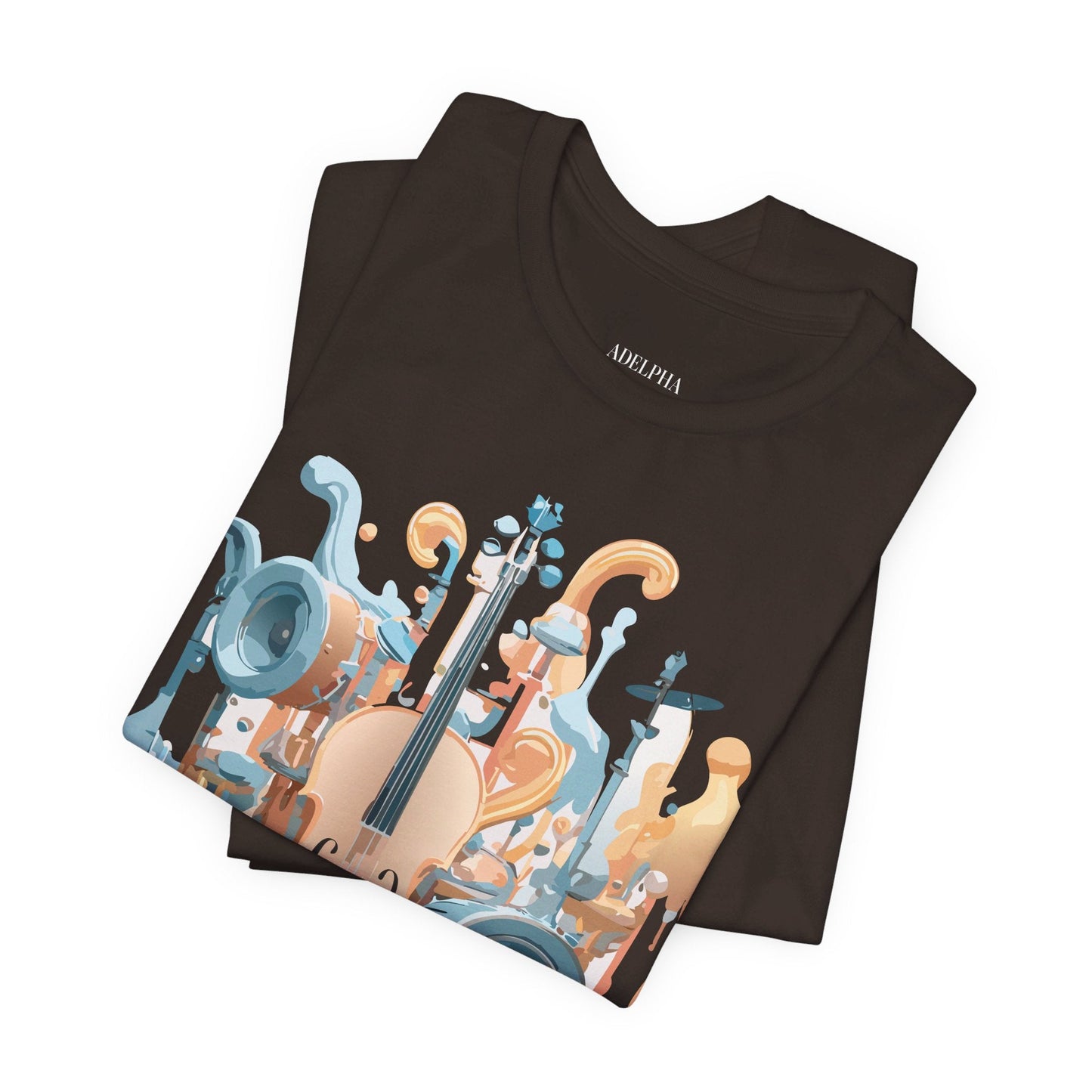 Adelpha Music Graphic T Shirt Unisex Jersey Short Sleeve Vintage Inspired Art Tee