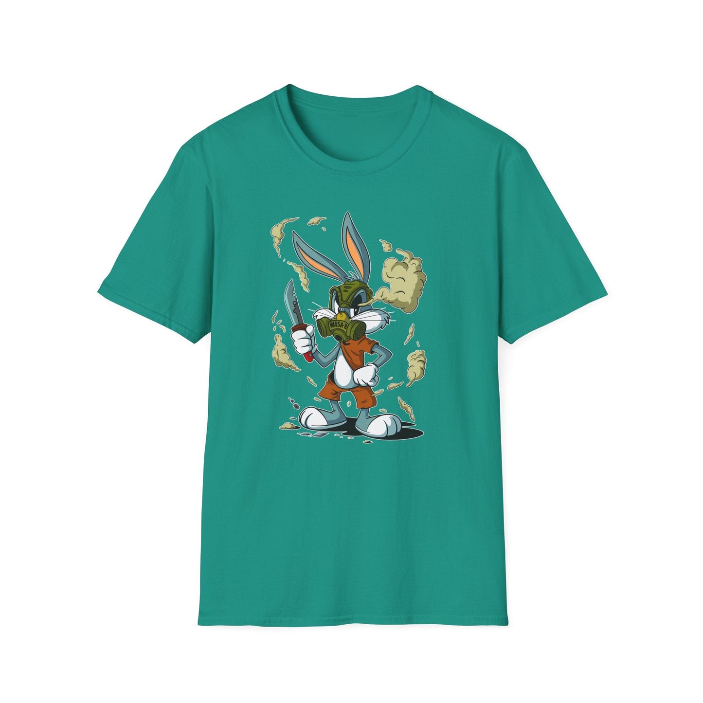 Bugs Bunny T Shirt Unisex Cartoon Graphic Tee Softstyle Gildan 64000 Short Sleeve