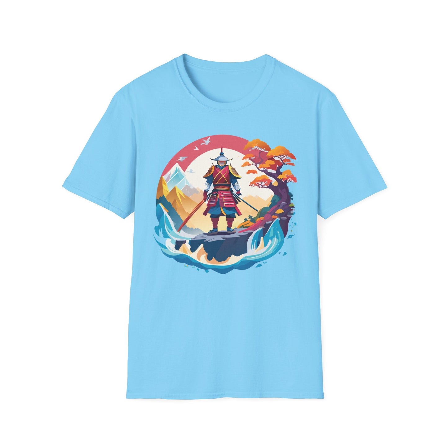 Samurai Shirt Gildan Softstyle 64000 Ring Spun Cotton Unisex Tee For Everyday Comfort