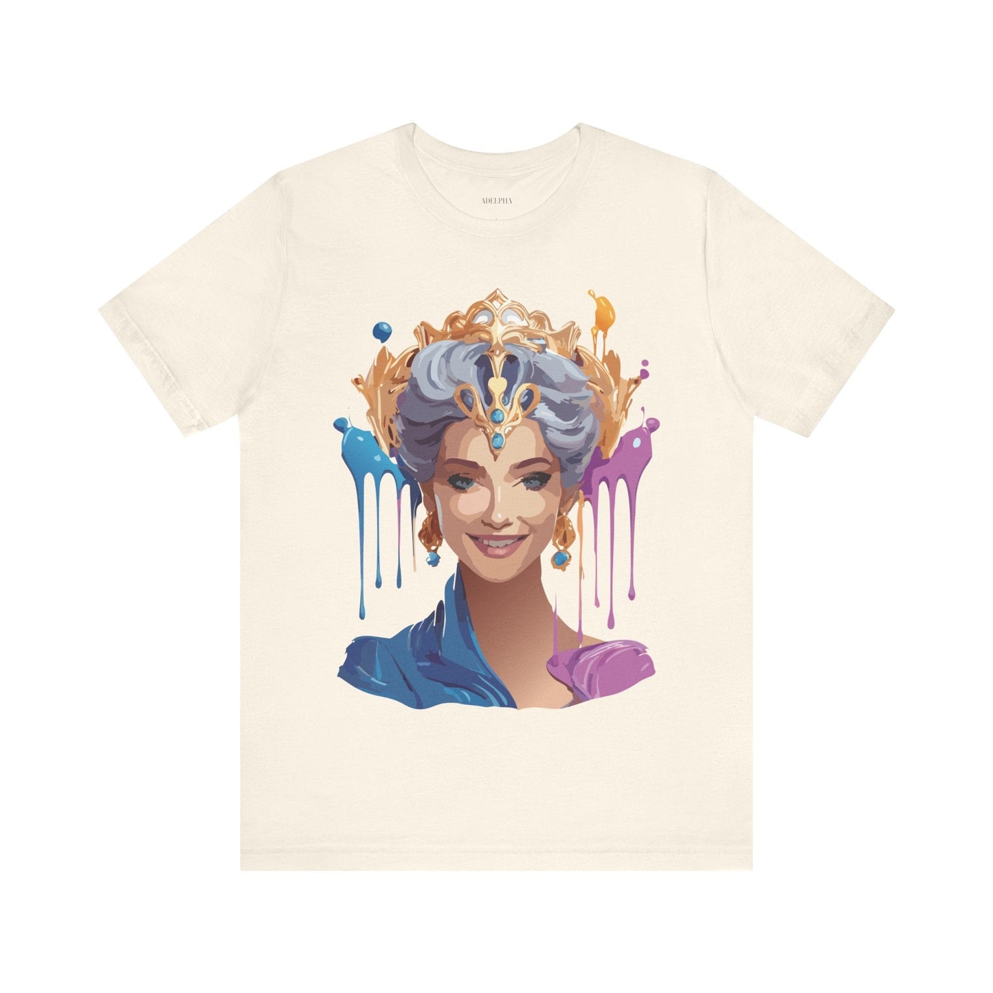 Queen Graphic Tee Unisex Jersey Short Sleeve Adelpha Art Design Vintage Inspired
