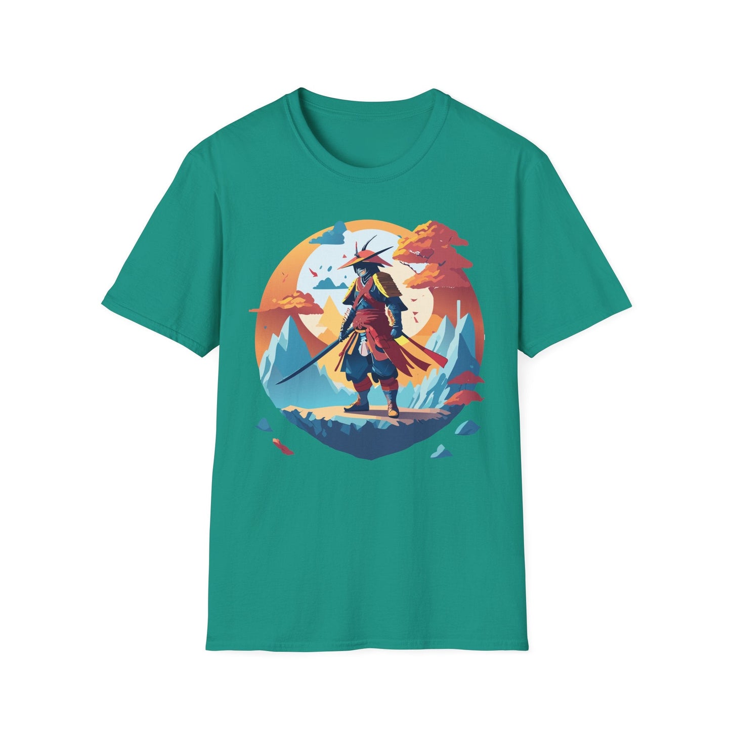 Samurai Shirt Unisex Tee Gildan Softstyle 64000 100 Percent Ring Spun Cotton Lightweight