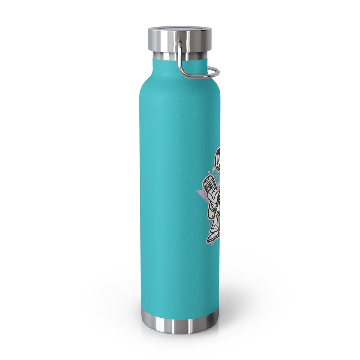 22oz Copper Insulated Water Bottle with Cartoon Design - CV98