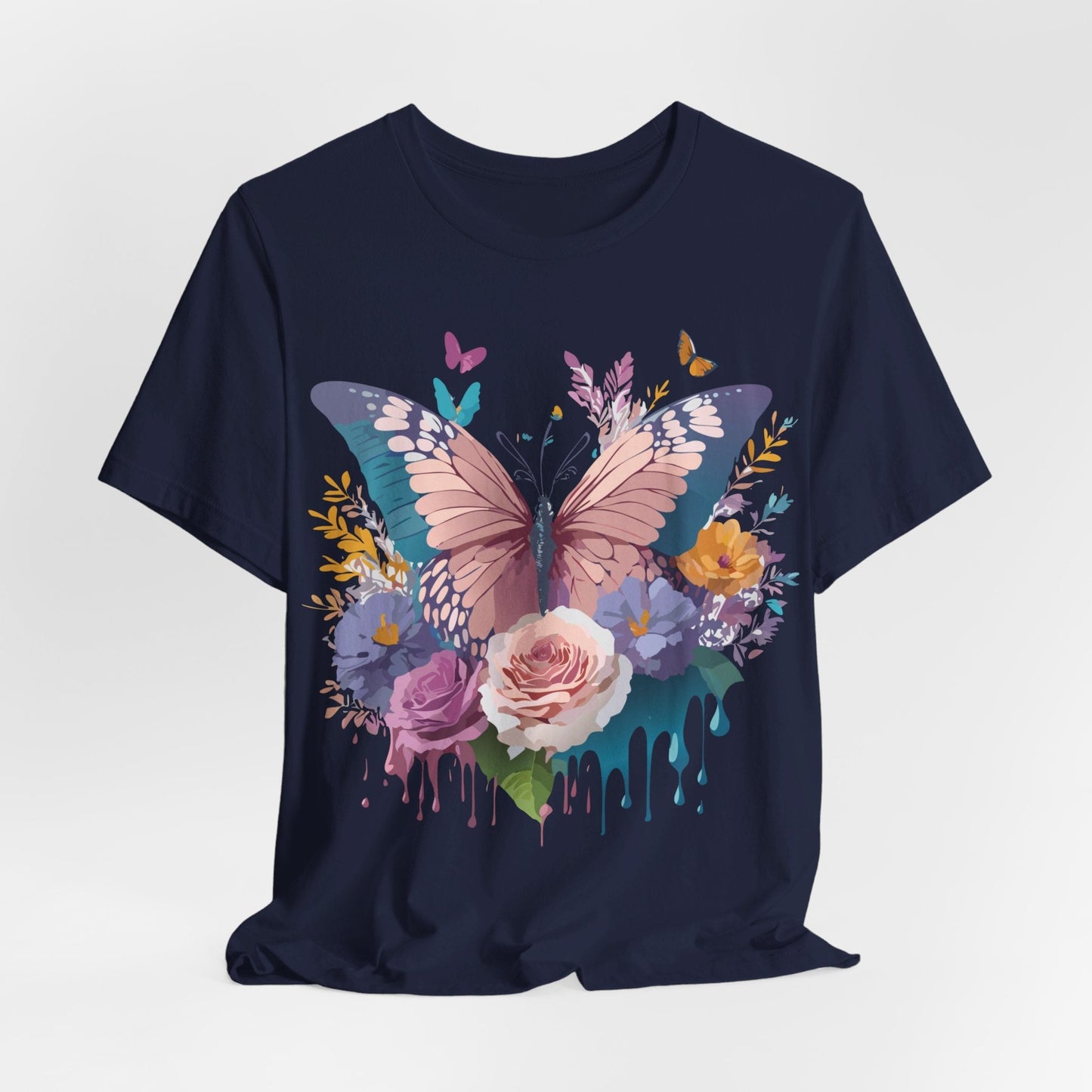 Butterfly Graphic Tee Unisex Short Sleeve From Adelpha Vintage Inspired Artwork