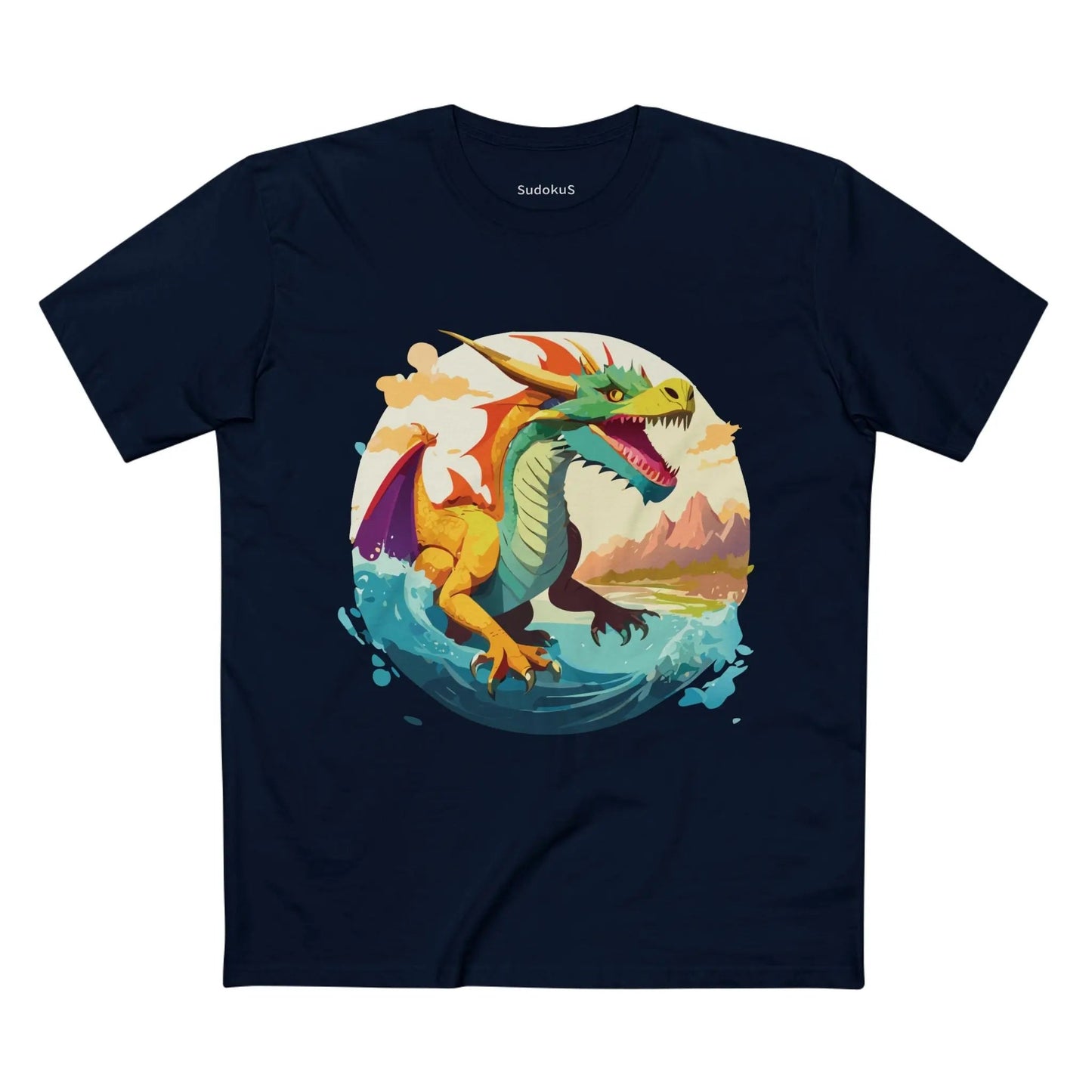 Dragon Graphic Unisex 100 Cotton Staple Tee 24