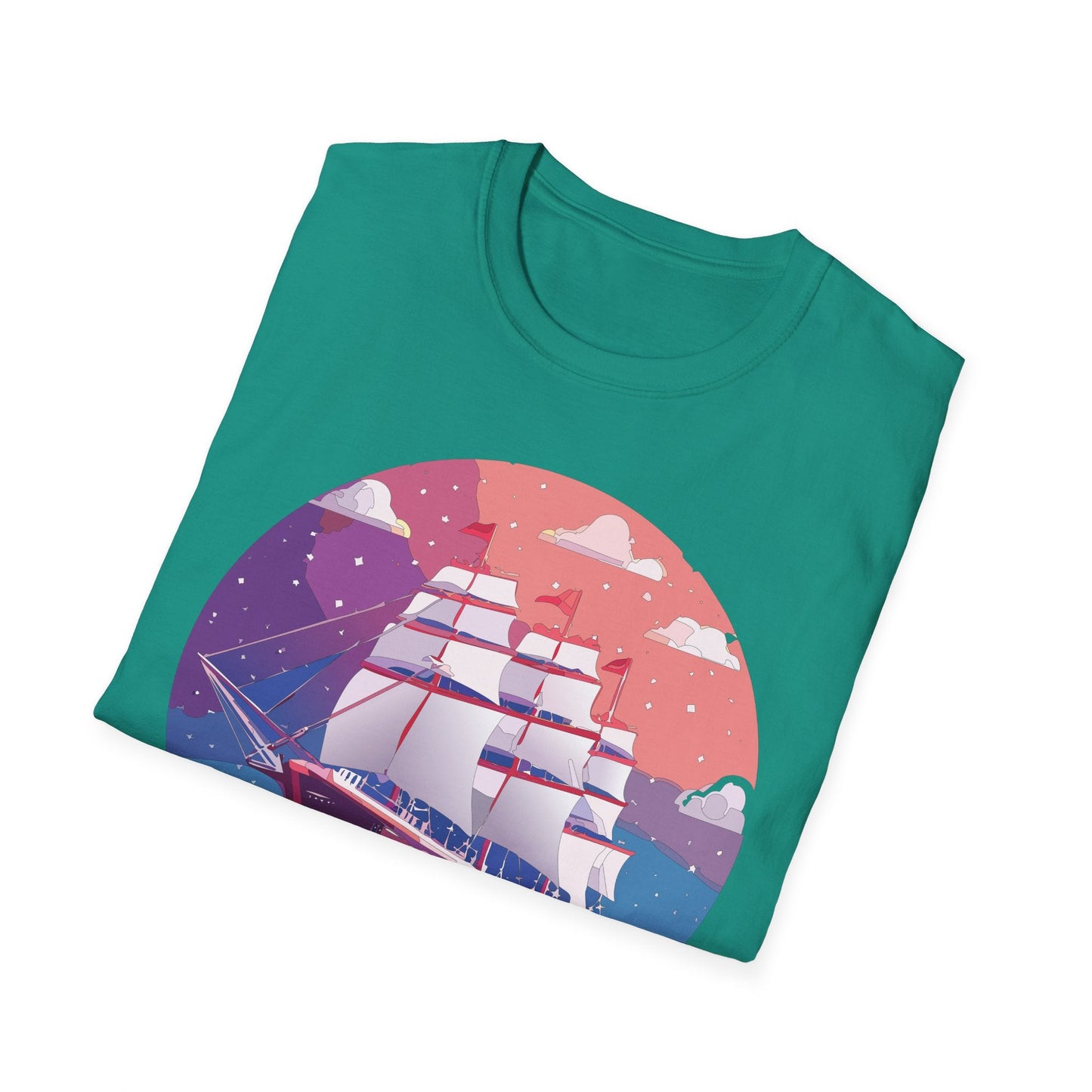 Unisex Gildan Softstyle 64000 T Shirt Ship Frigate Vessel Tee For Maritime Enthusiasts