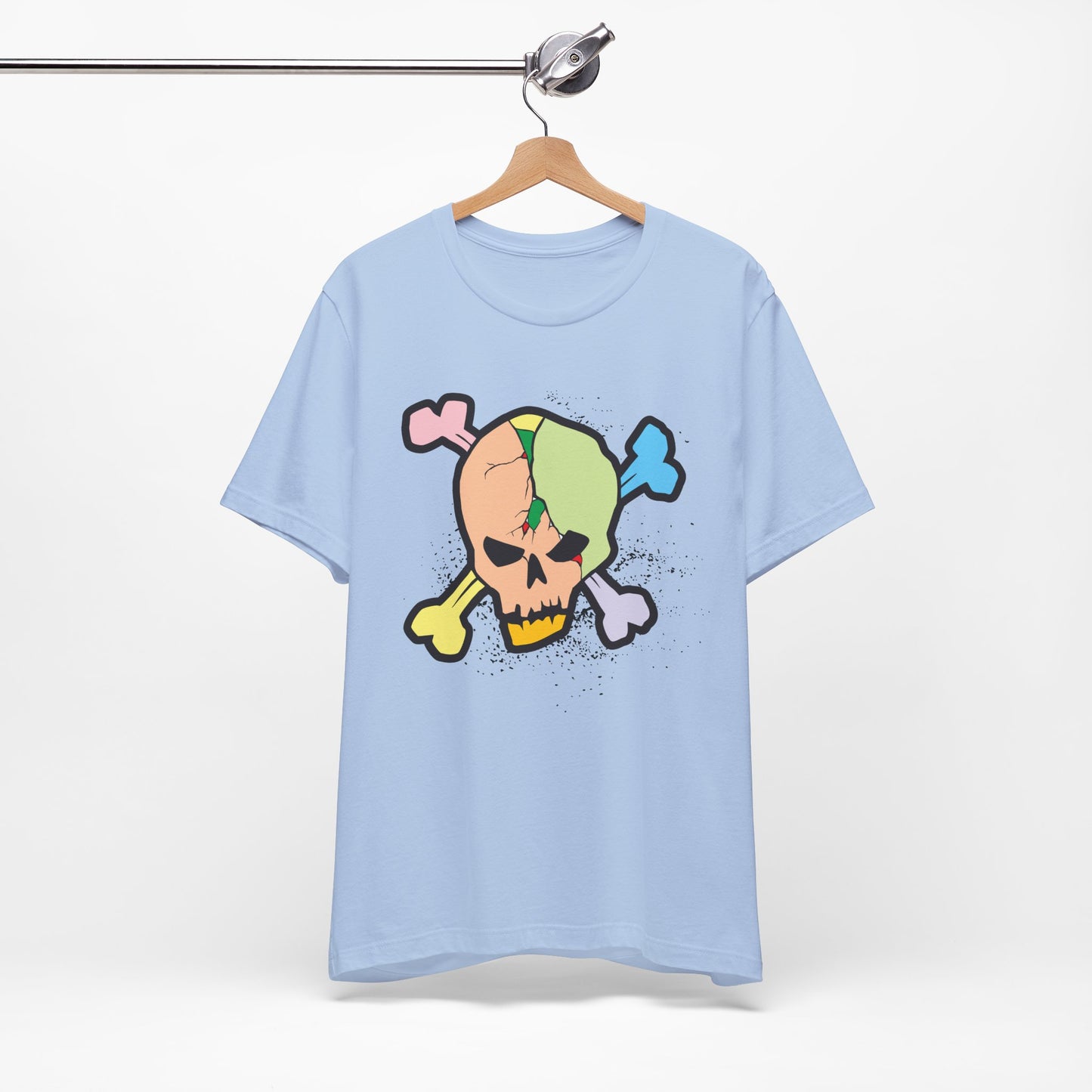 Multi Skull Graphic Design Tee, Skull Shirt, Vintage Tees, Art Design T-Shirt, Vintage Graphic Tee, Art Shirts with Skulls