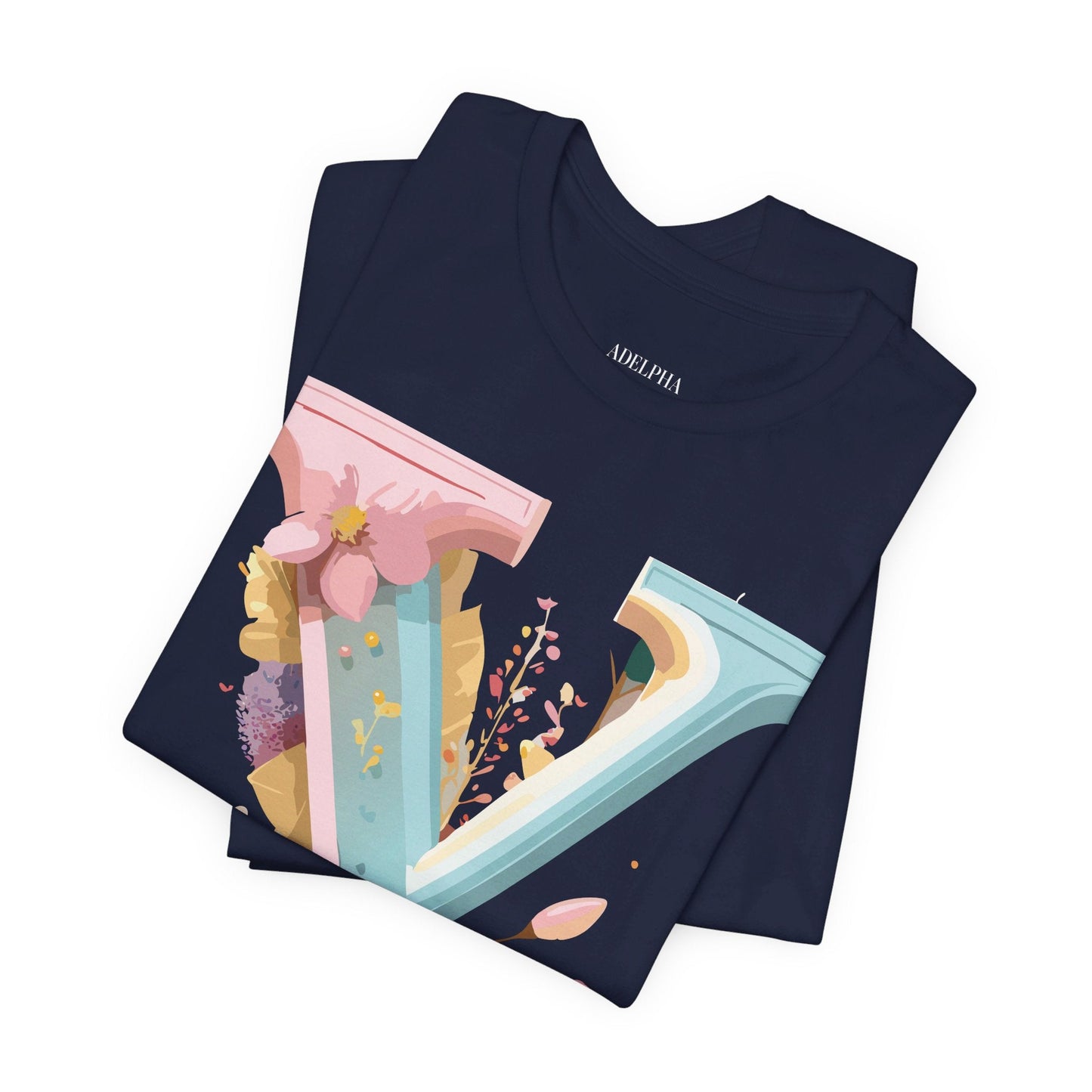 Letter Y Shirt Unisex Graphic Tee Vintage Inspired Artwork Adelpha Short Sleeve Design