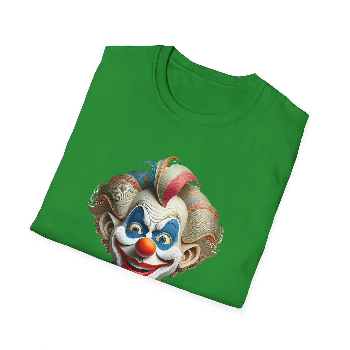 Unisex Clown Shirt Funny Man Circus Tee Softstyle Gildan 64000 Short Sleeve Everyday Comfort