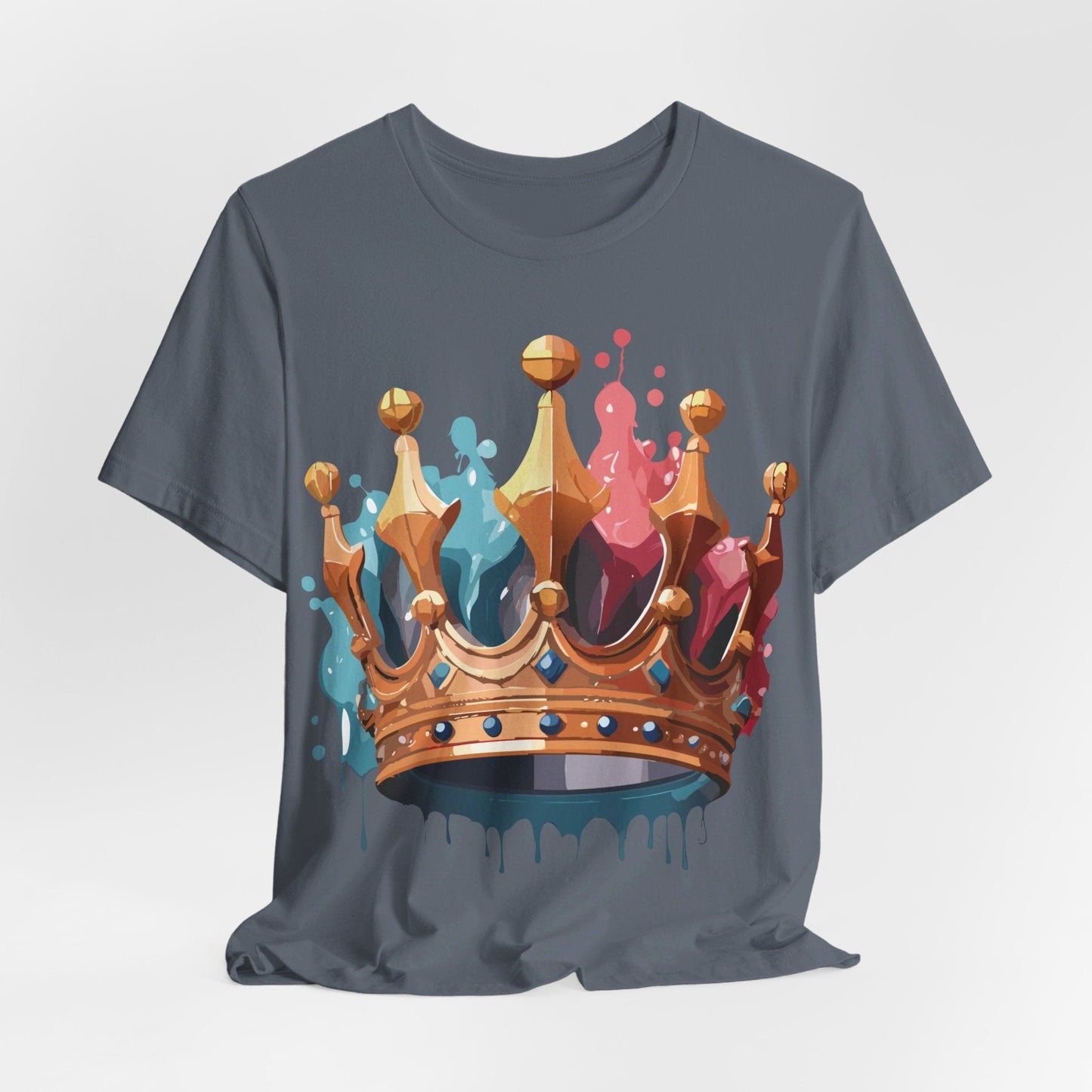 Adelpha Graphic Tee Crown Shirt Unisex Vintage Artwork Premium Casual Everyday Wear T Shirt
