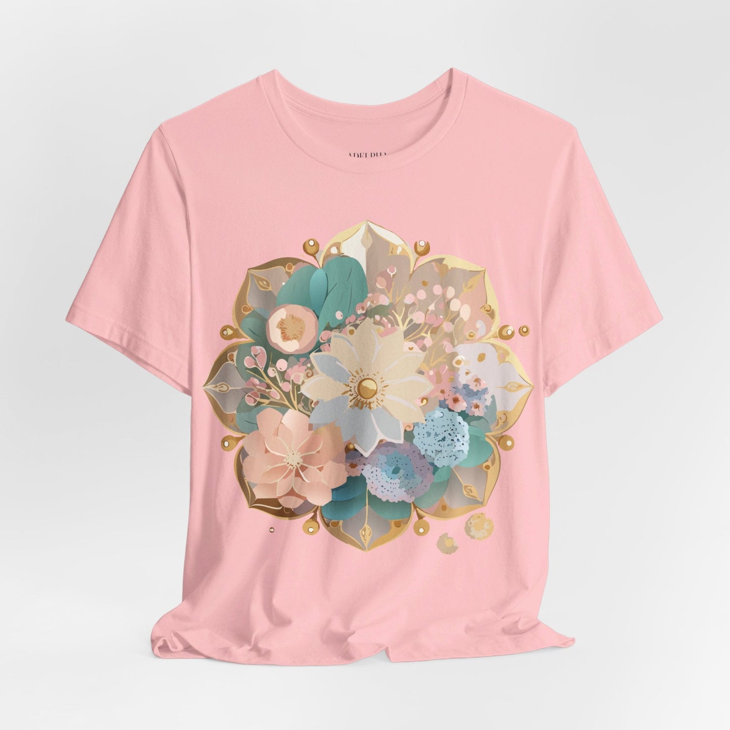 Mandala Graphic Unisex 100 Cotton Vintage Floral Artwork Tee 15