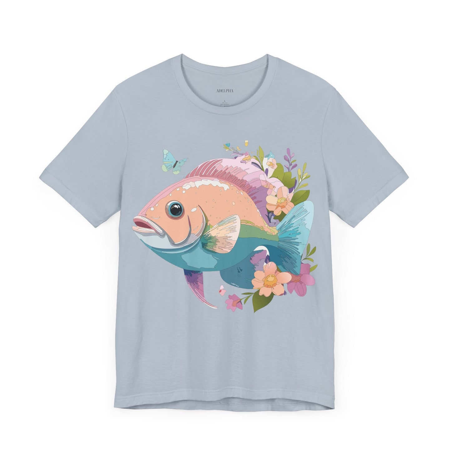 Fish Graphic Unisex 100 Cotton Vintage Artwork Tee 1