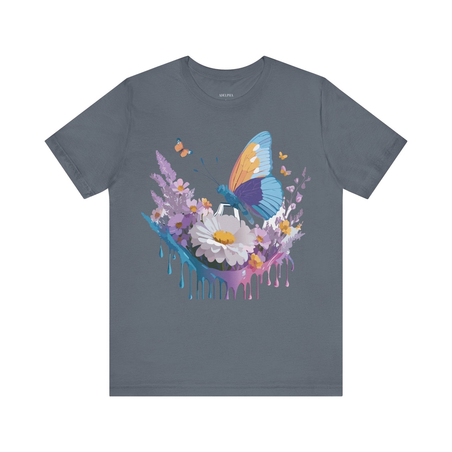 Adelpha Vintage Inspired Graphic Tee Unisex Short Sleeve Shirt