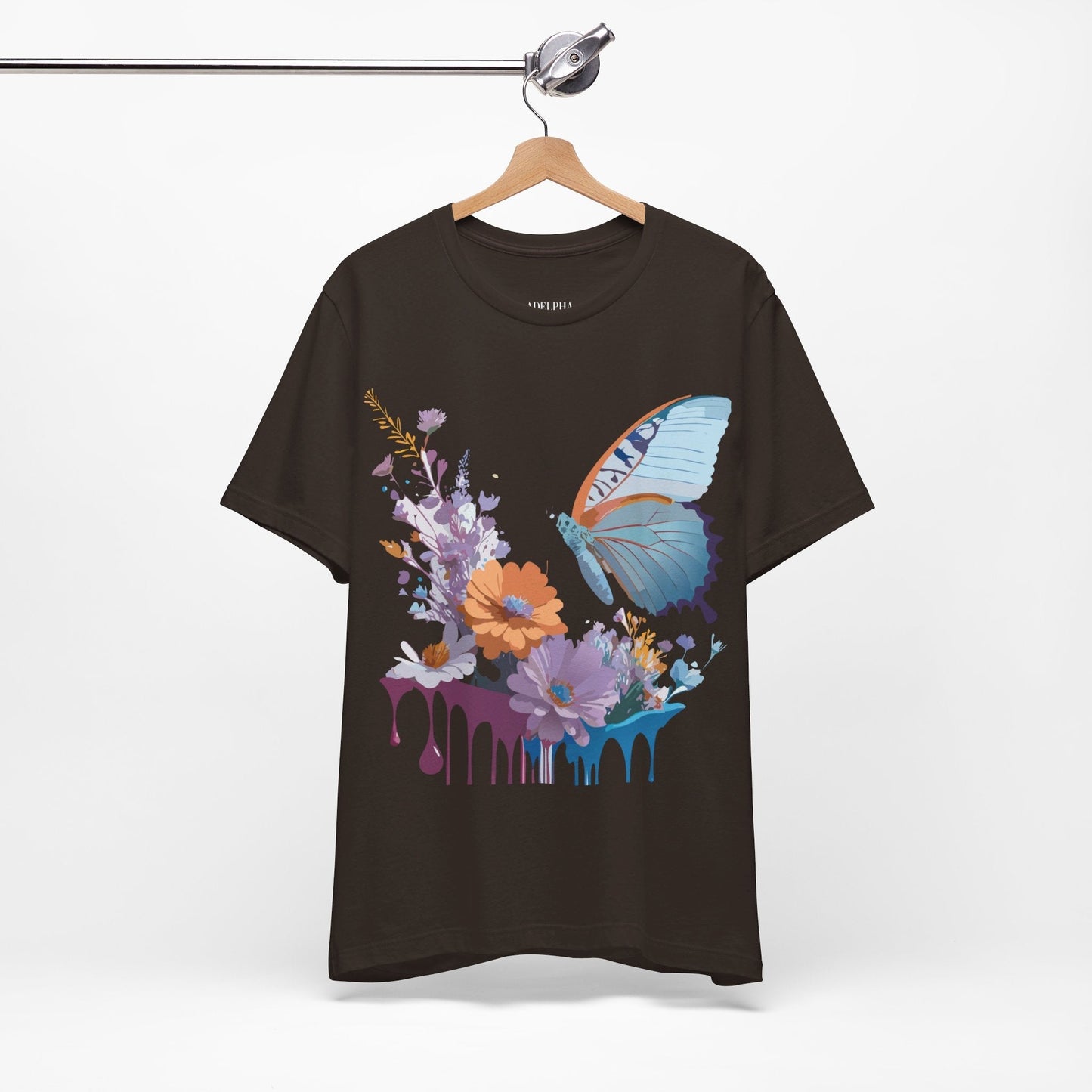 Butterfly Graphic Tee Unisex Jersey Short Sleeve Vintage Inspired Adelpha Art