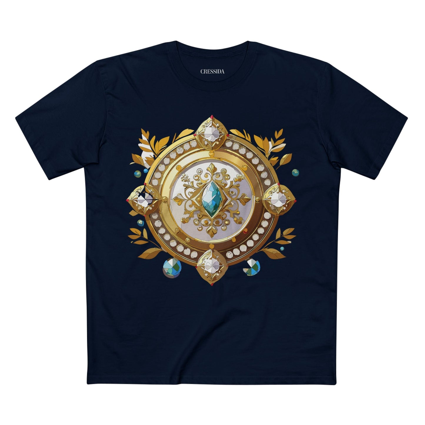 Medallion Graphic T-Shirt Unisex 100 Cotton With Gold Art Design Medal Tee 12