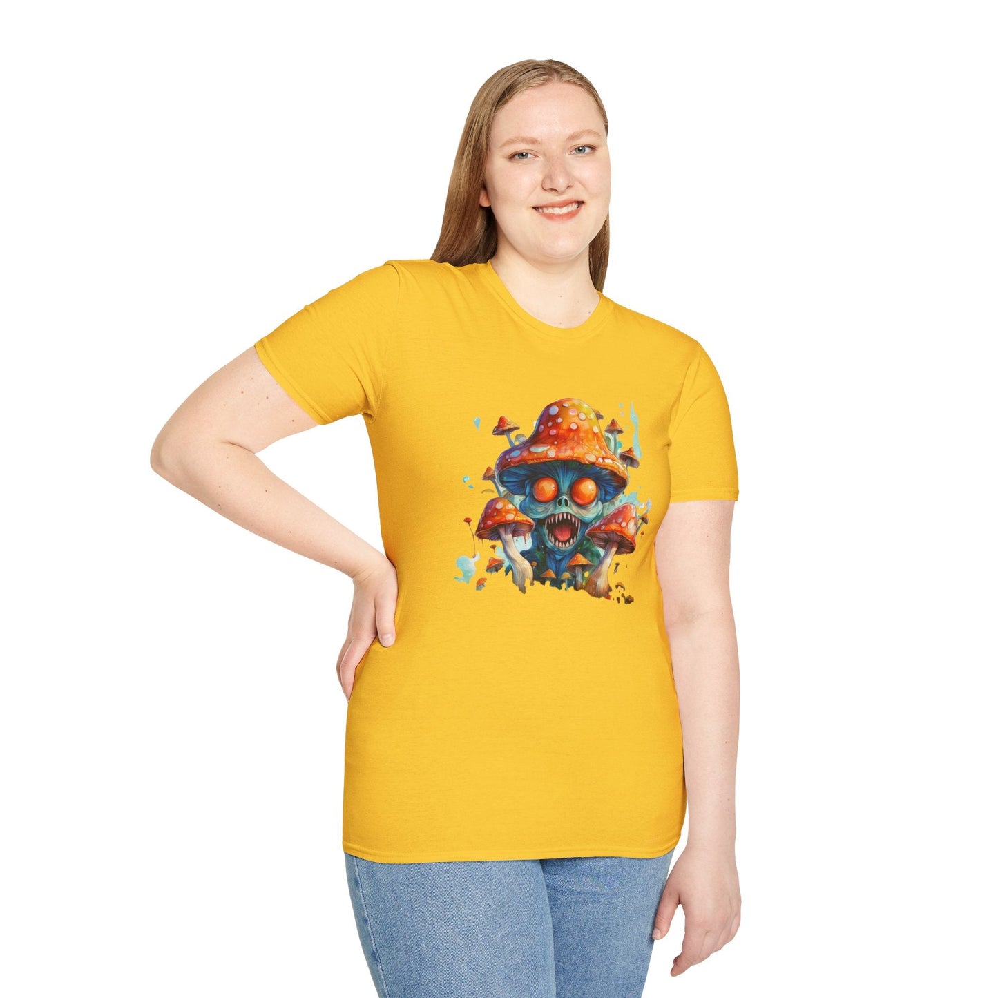 Mashroom Tee Shirt Unisex Softstyle 64000 Graphic Tee Funny Mashroom Design Gift