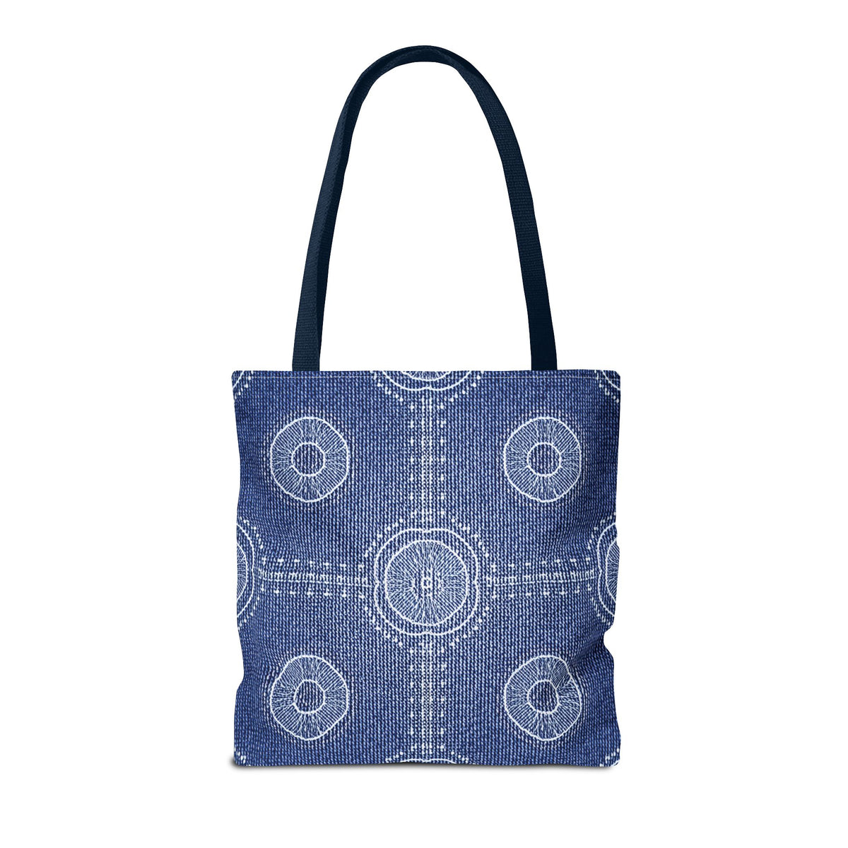 Denim Fabric Imitation Print Unisex Canvas Bag Poly Spun 3 Sizes Tote Bag 107