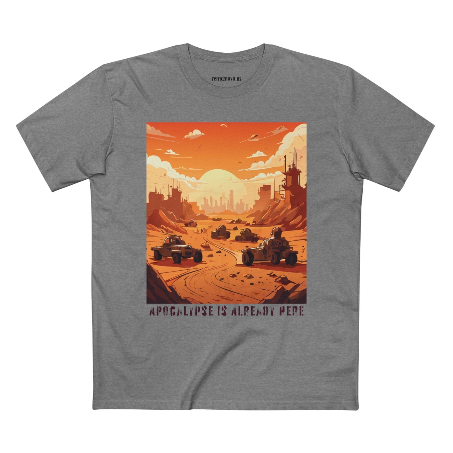 Retro2Nova Cataclysm Doomsday Unisex Premium Cotton Tee With Original Art Design
