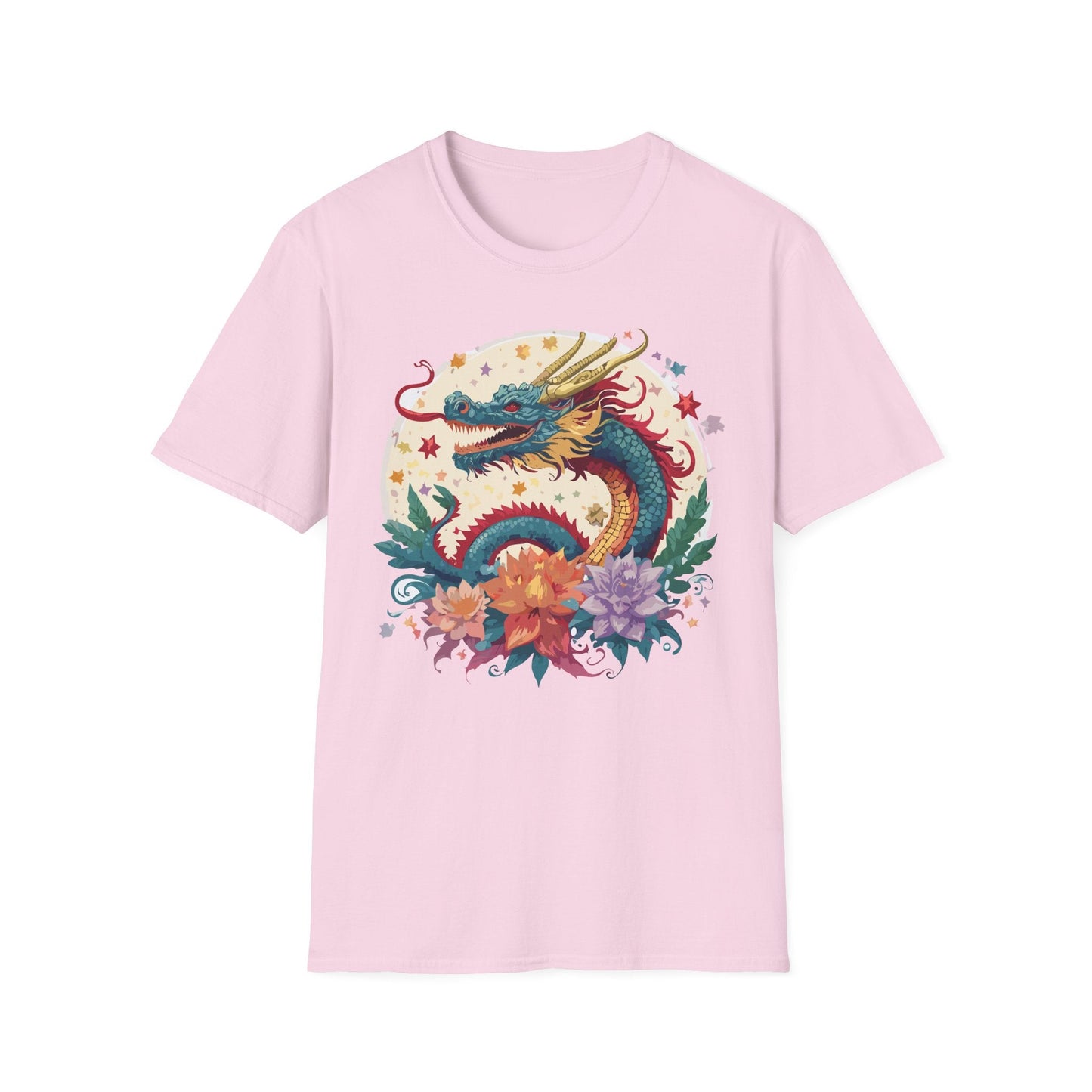 Dragon Graphic Unisex 100 Cotton Tee with Animal Artwork Design 5