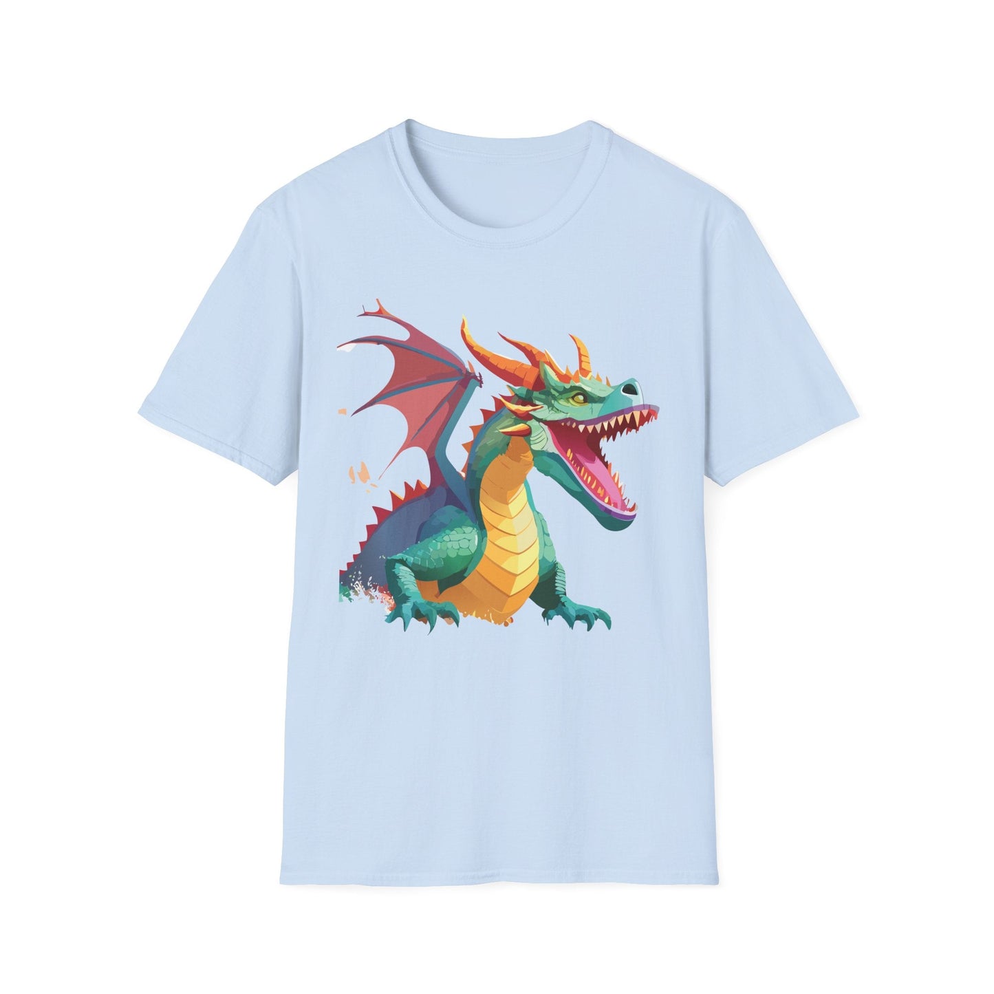Dragon Graphic T Shirt Unisex Softstyle Cotton Tee Dragon Art Shirt For Men Women