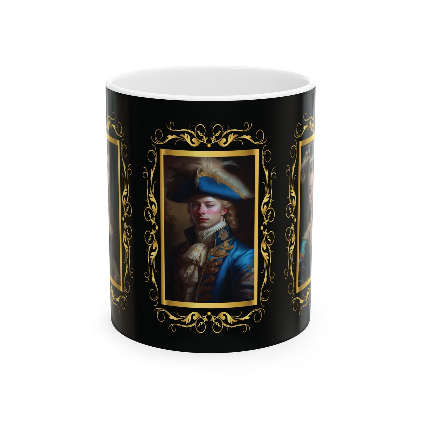 Coffee & Tea Mug with Antique Portraits