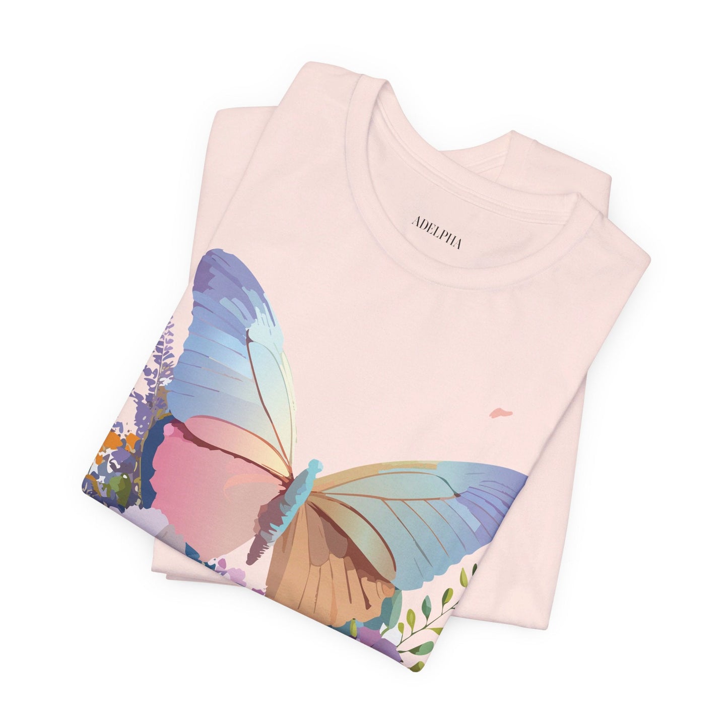 Butterfly Graphic Tee Unisex Vintage Inspired Art Design by Adelpha