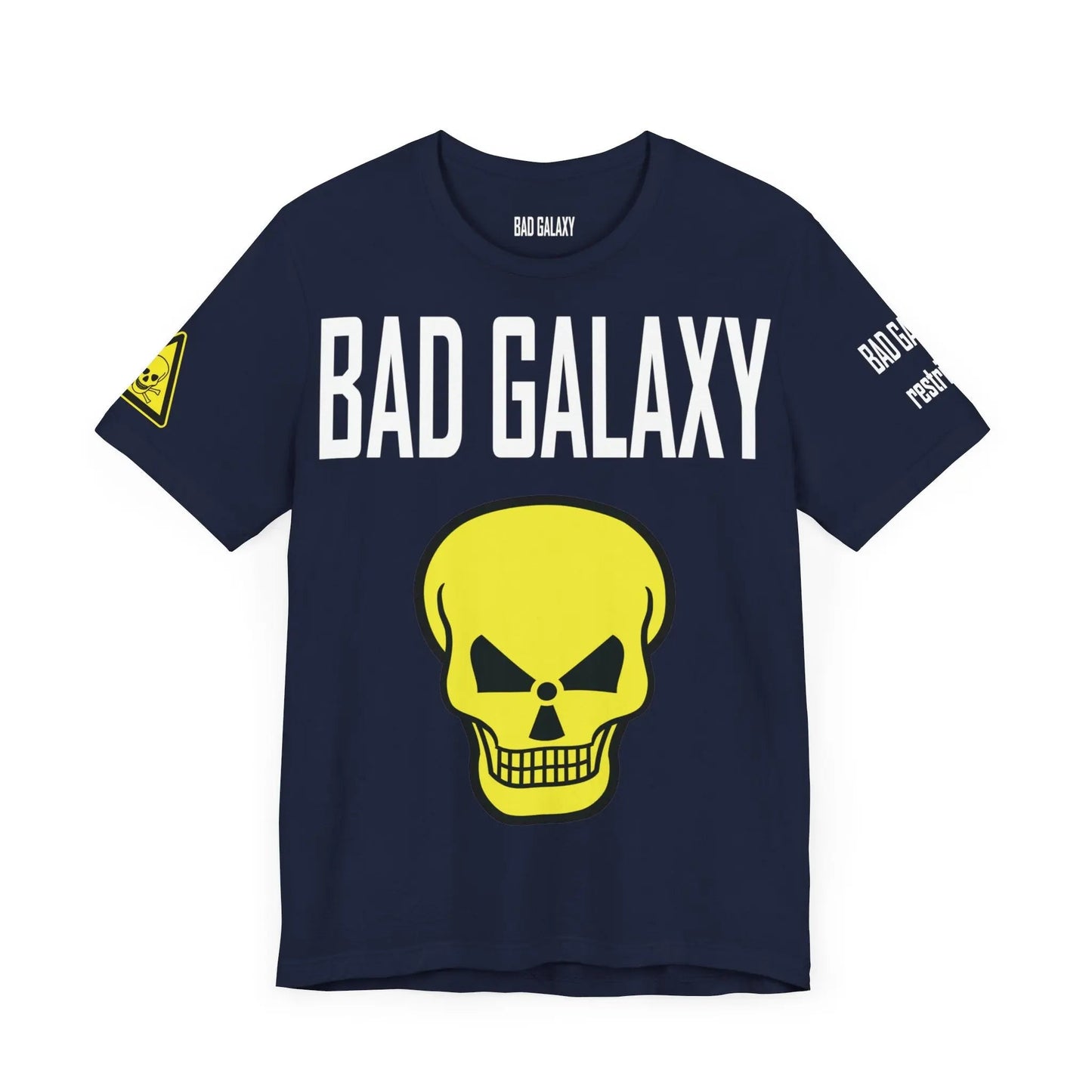 Bad Galaxy Skull T Shirt Made To Order 100 Percent Cotton Eco Friendly Inks USA Designed