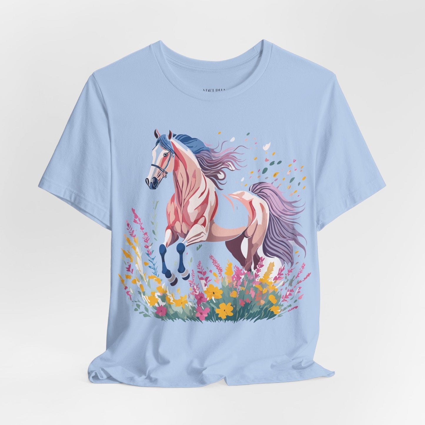 Horse Graphic Unisex 100 Cotton Vintage Animal Art T-Shirt 7