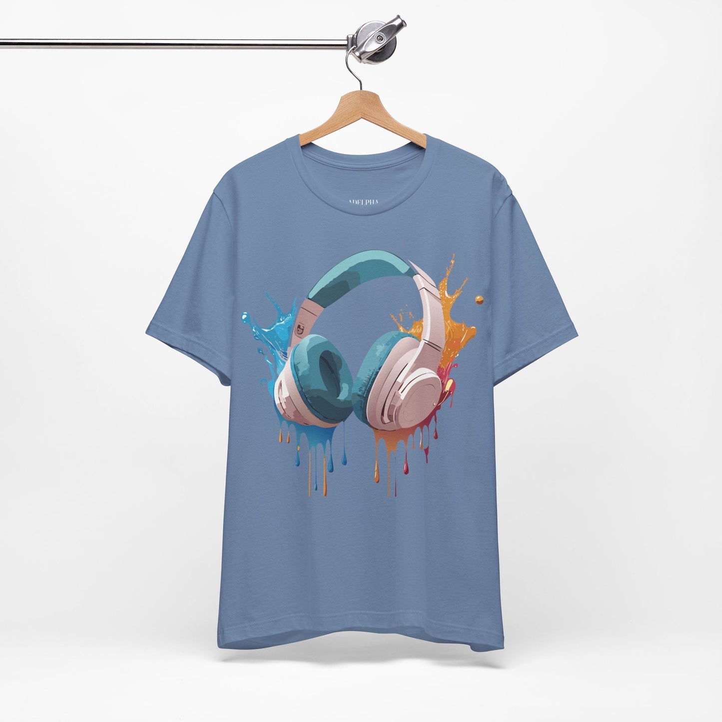 Adelpha Graphic Tee Unisex Music Artwork Vintage Inspired Jersey Short Sleeve Shirt