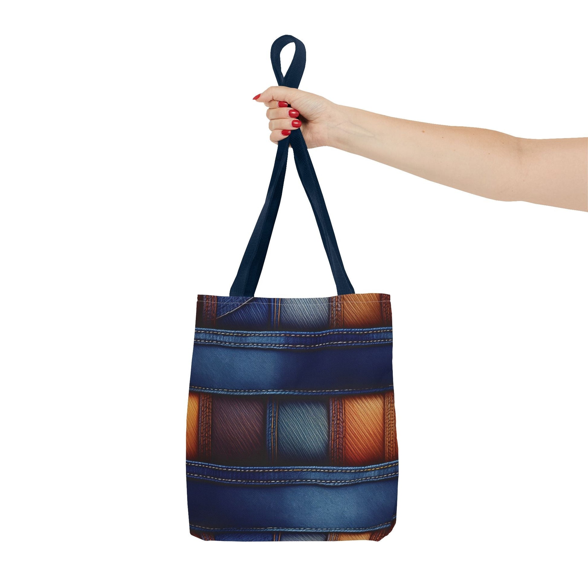 Denim Canvas Bag, Tote Bag Denim Printify