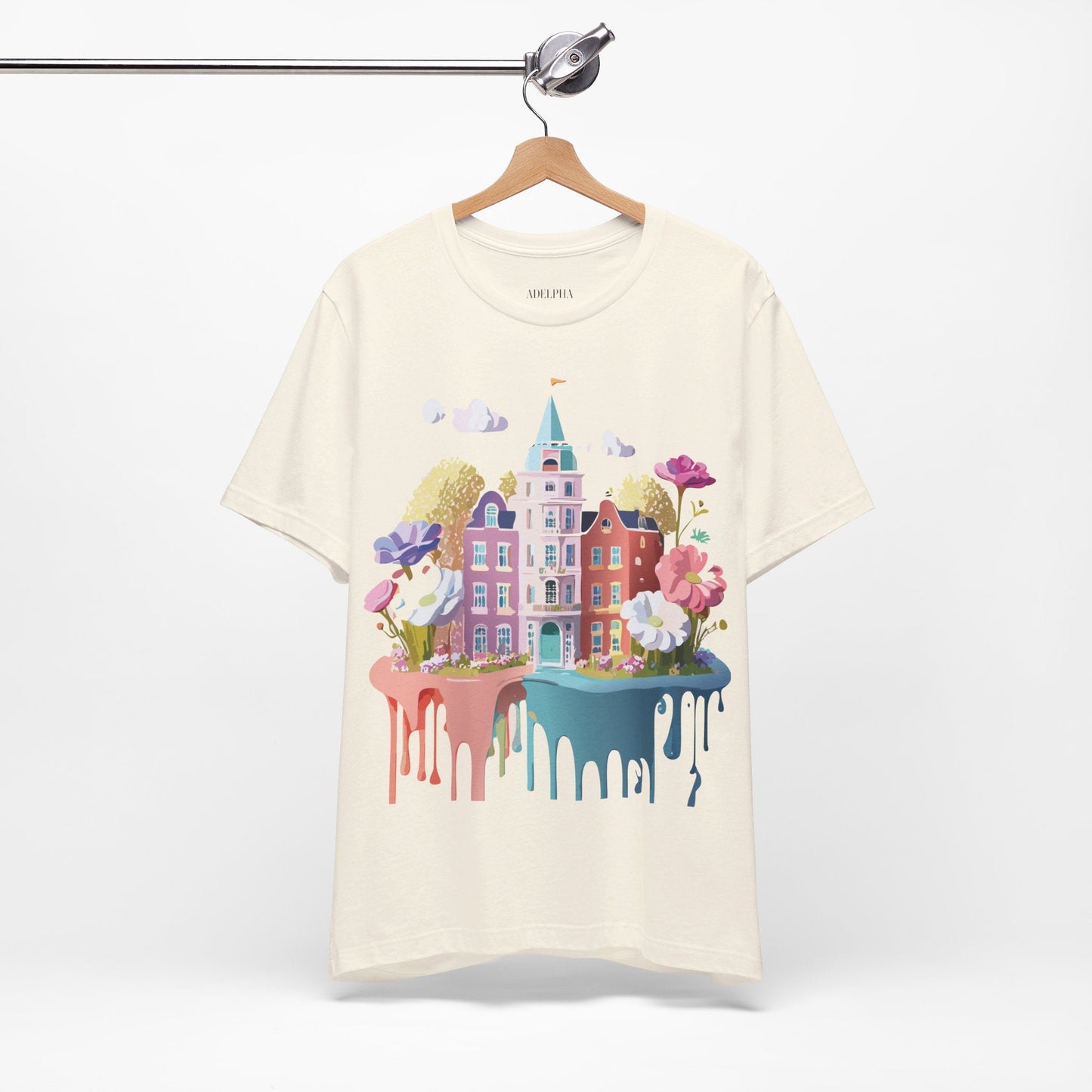 Amsterdam Tourist Shirt Graphic Tee Unisex Vintage Inspired Art Design by Adelpha Short Sleeve