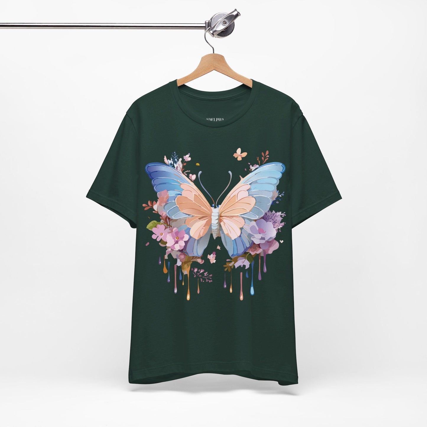 Butterfly Graphic Tee By Adelpha Unisex Short Sleeve Shirt Art Design