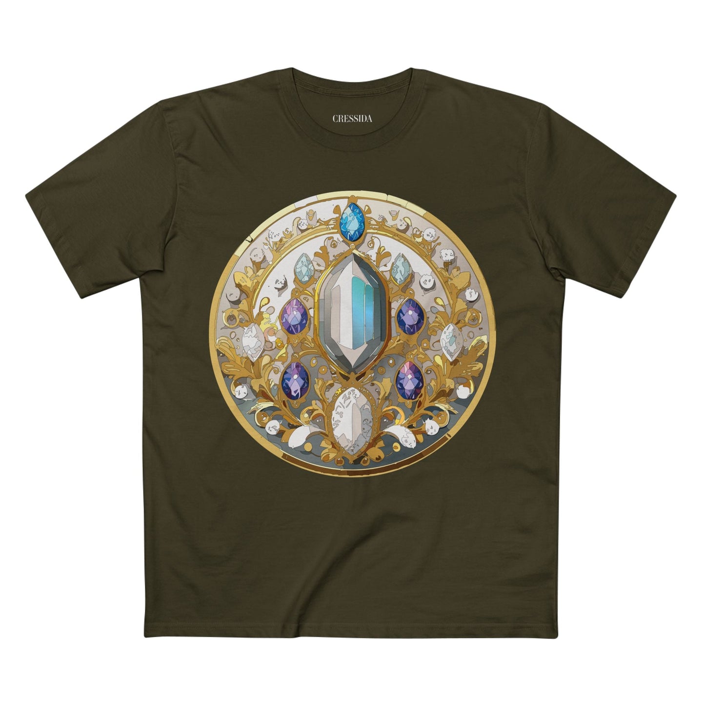 Medallion Graphic T-Shirt Unisex 100 Cotton With Gold Art Design Medal Tee 15