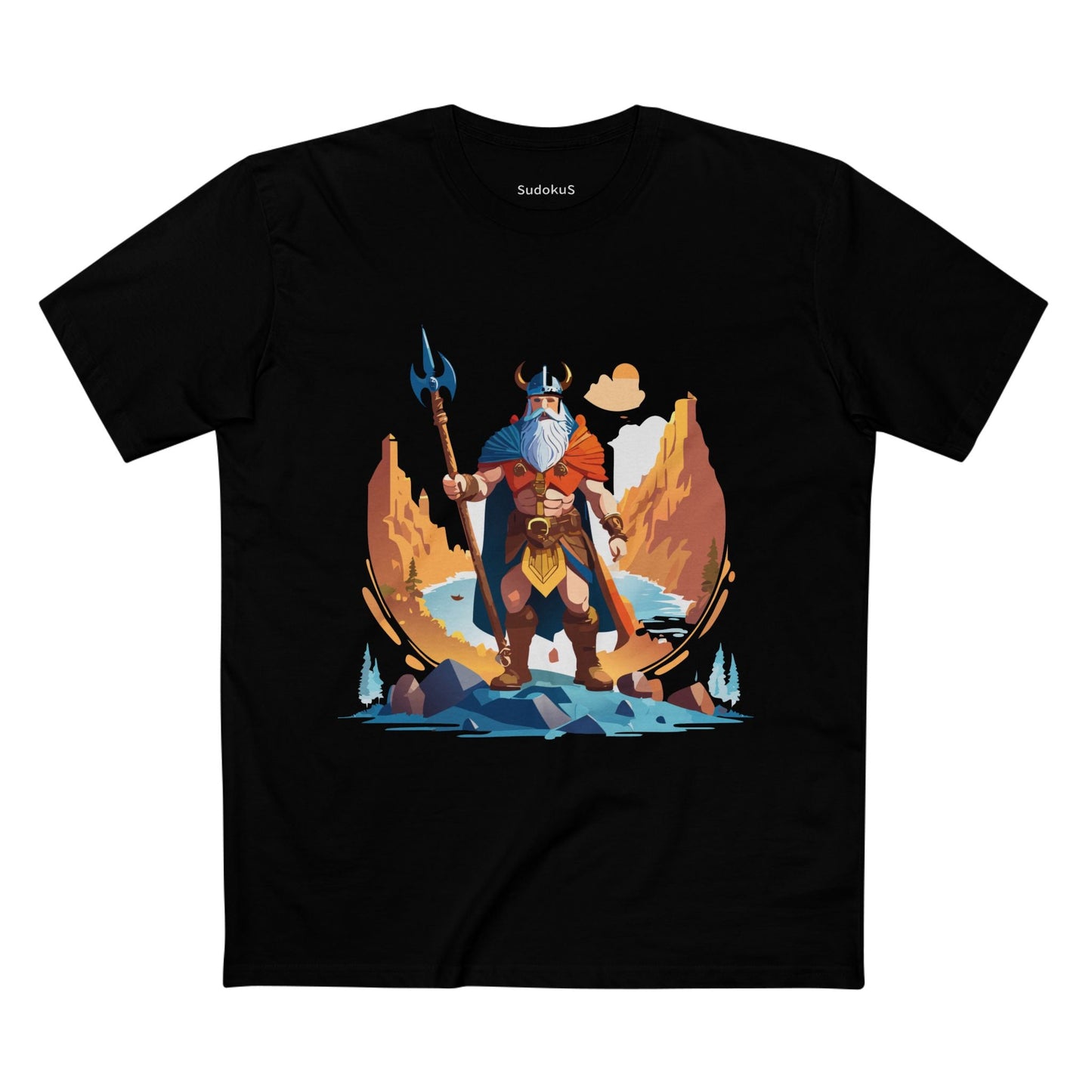 Viking Graphic Unisex 100 Cotton Staple Tee 2