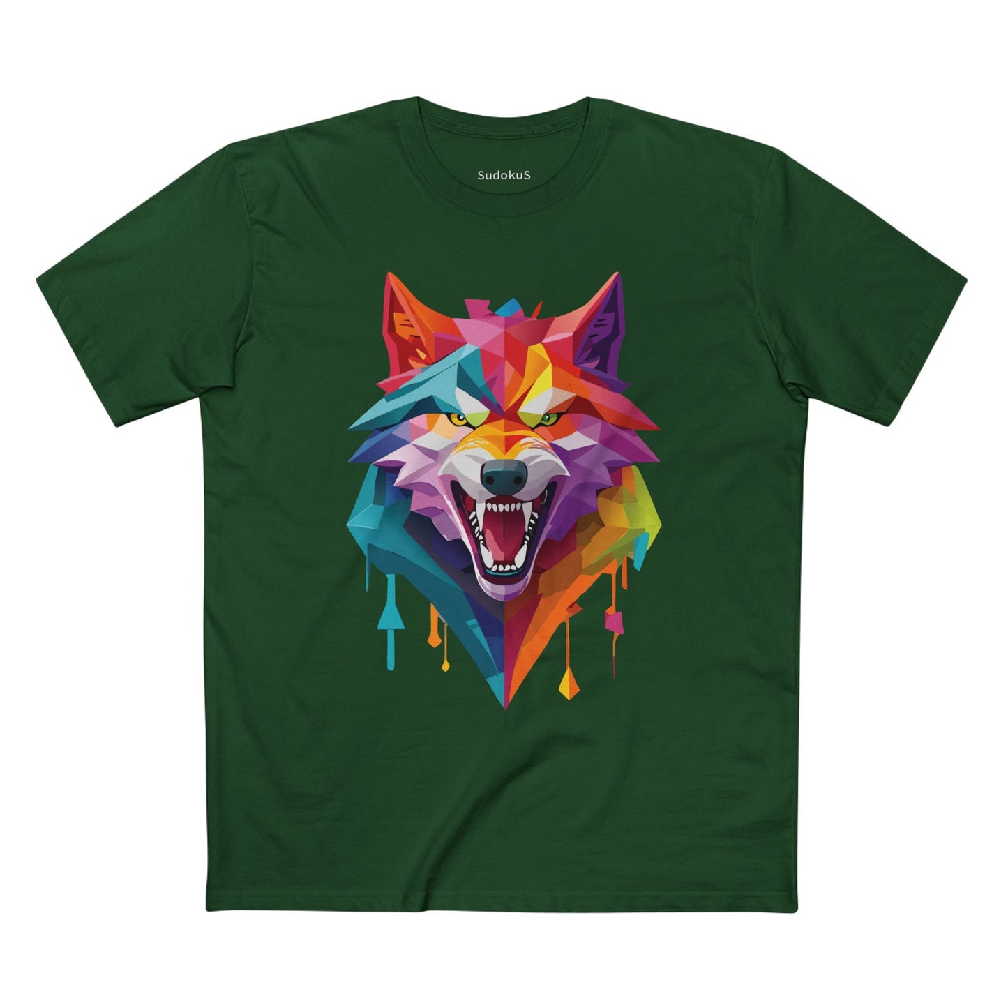 Wolf Graphic Unisex 100 Cotton Staple Tee with Animal Design Artwork 19