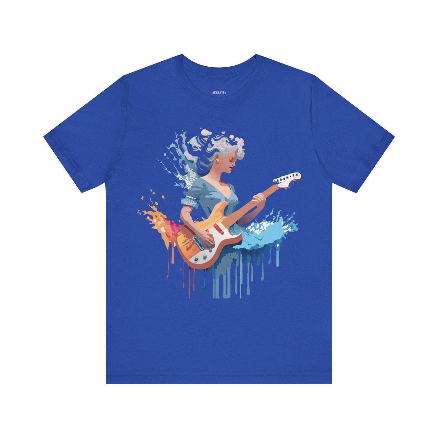Music Graphic Unisex 100 Cotton Vintage Art with Musical Elements Tee 47