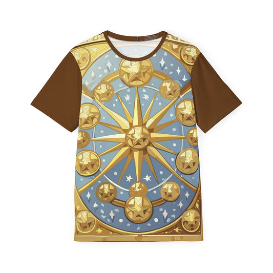 24-Card Deck Graphic T-Shirt, Art Design Poly Shirt, All Over Print Graphic Tee, Playing Cards T-Shirt, Playing Cards Tees