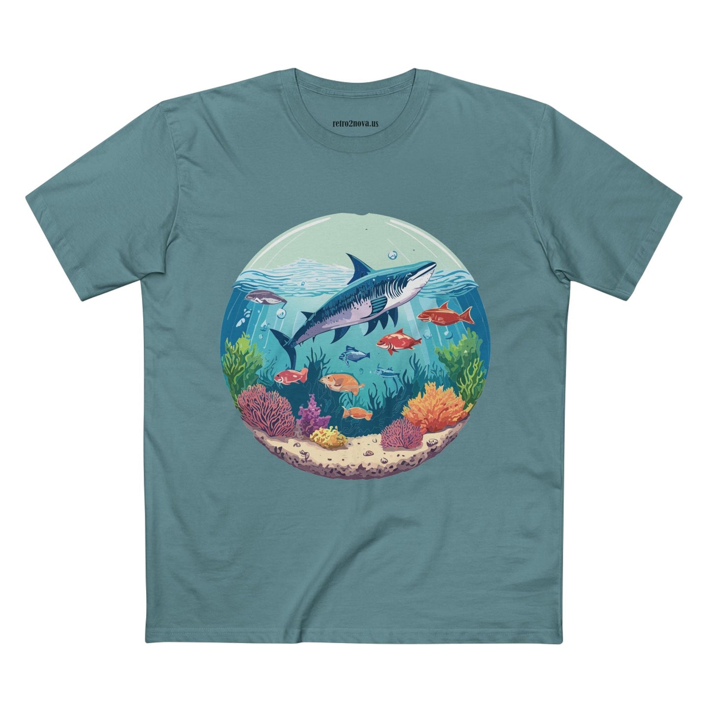 Ocean Shirt Ocean Pacific OP17 Unisex Premium Cotton Staple Tee With Original Art Design