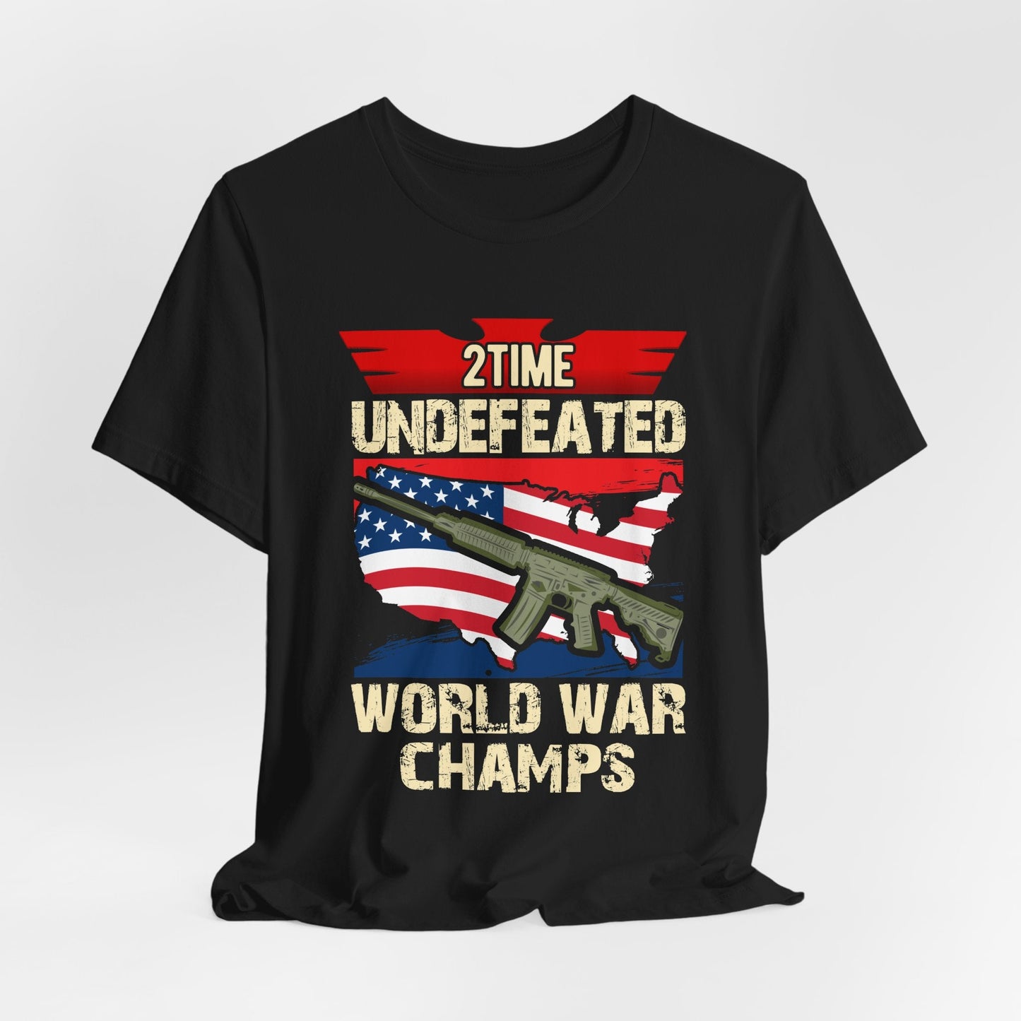 Army Veteran Patriotic Graphic Design Unisex Cotton T-Shirt v15