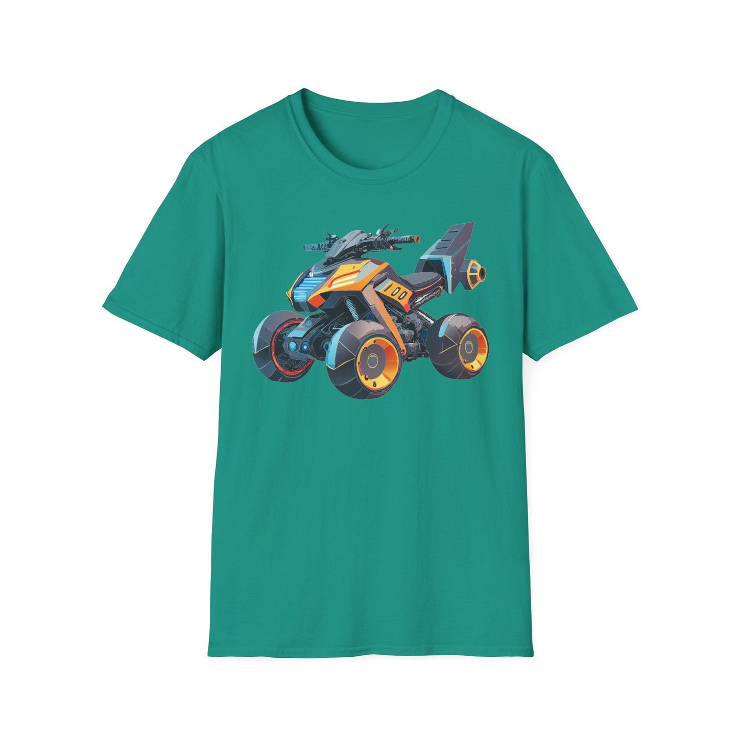 Unisex Bike T Shirt Moto Shirt With Motorcycle Design MTB Tee For Riders One Hundred Percent Cotton