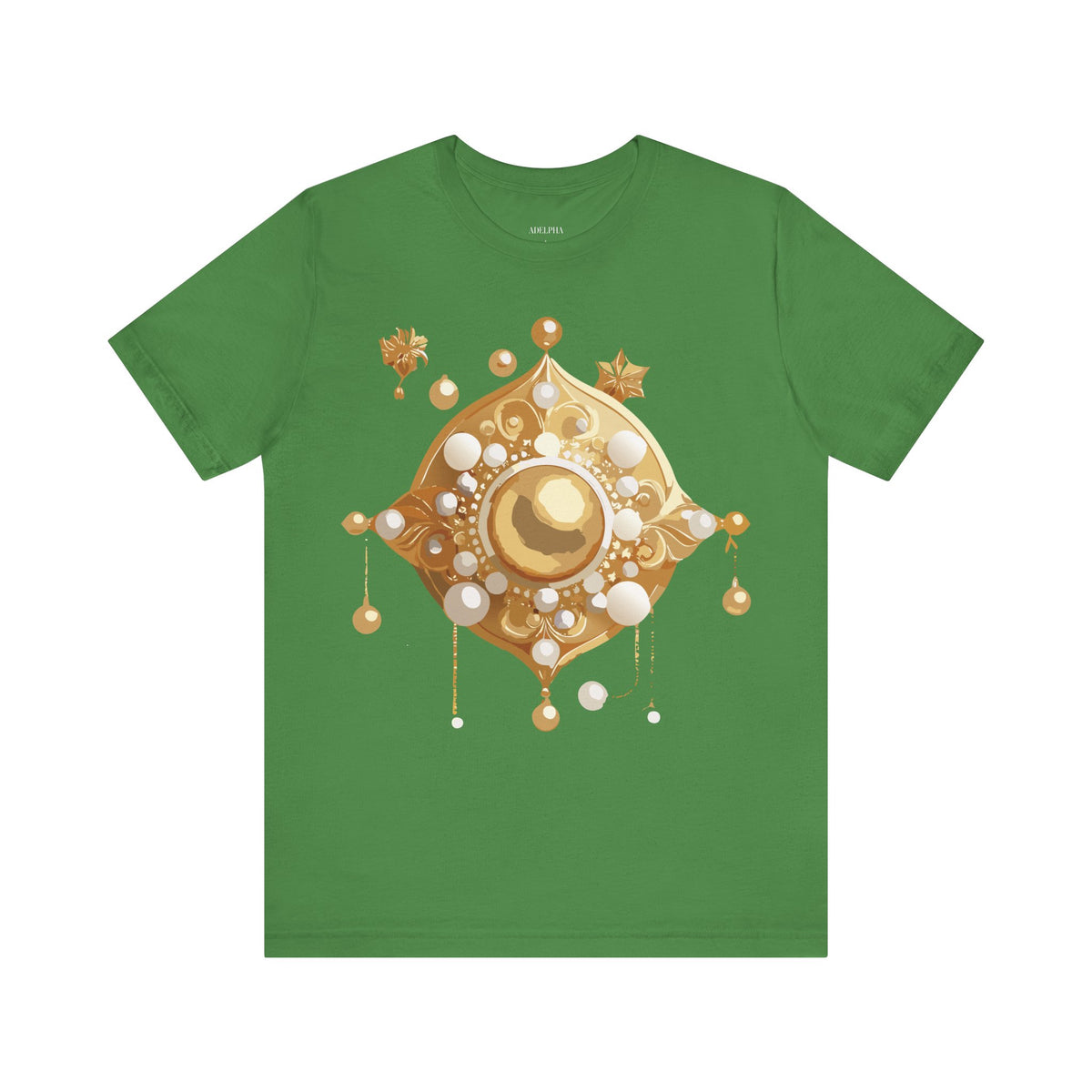 Jewelry Graphic Unisex Cotton Bella+Canvas Tee with Gemstones Art Design m53