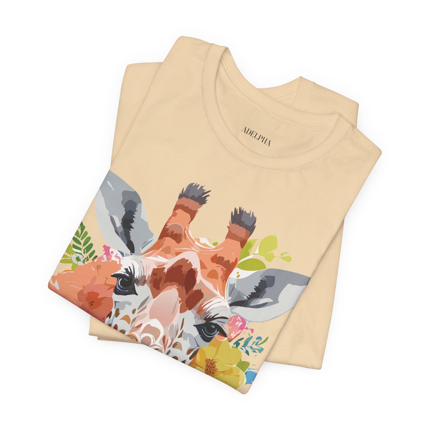 Giraffe Graphic Tee Unisex Jersey Short Sleeve Adelpha Vintage Inspired Artwork Design