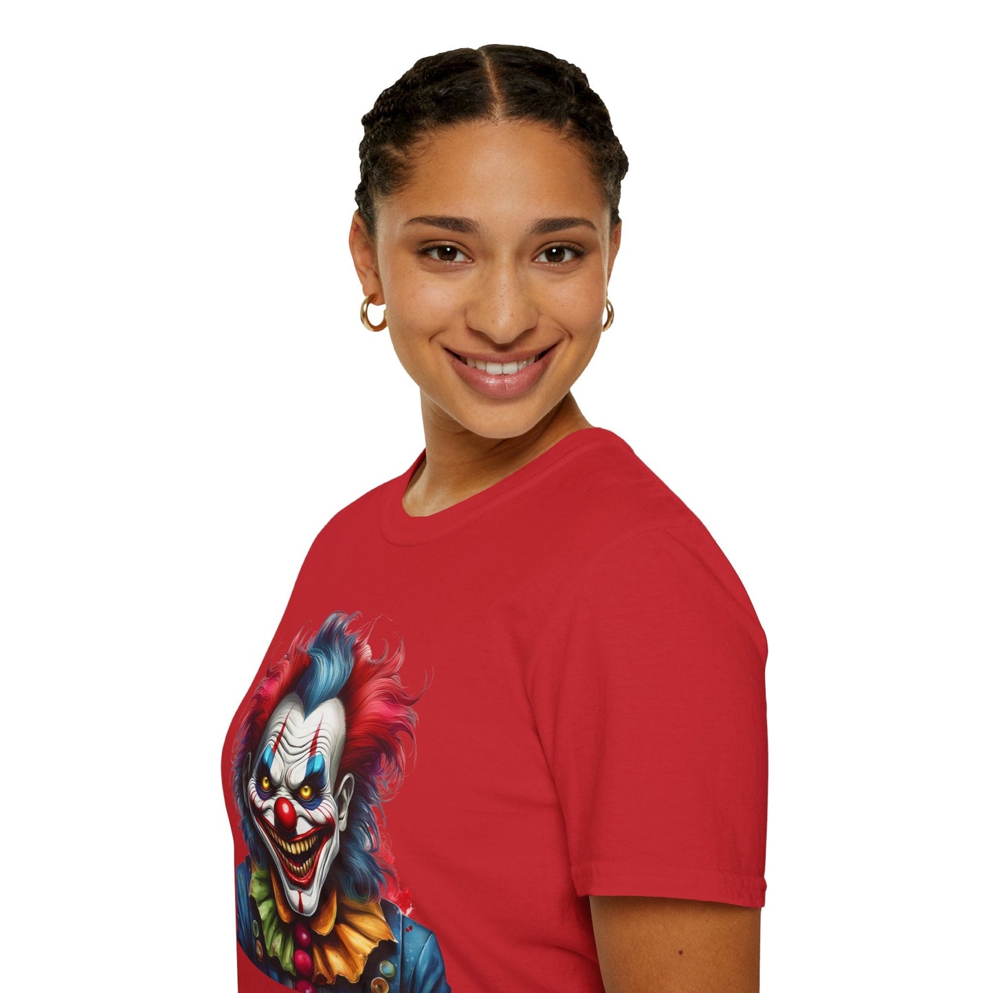 Unisex Clown Shirt Funny Man Tee Circus Theme Shirt Scary Man Shirt Softstyle Comfort