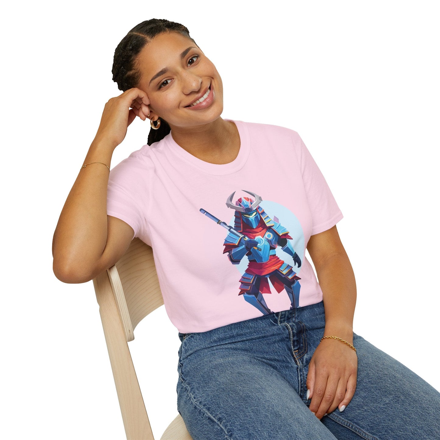 Samurai T Shirt Unisex Softstyle Tee Made From 100 Percent Ring Spun Cotton Gildan 64000